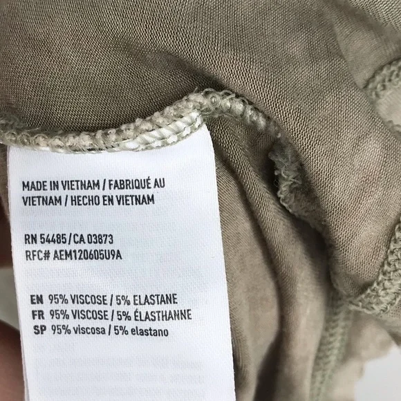 American Eagle Soft & Sexy High Low Lace Up Top Camo green - Picture 4 of 8